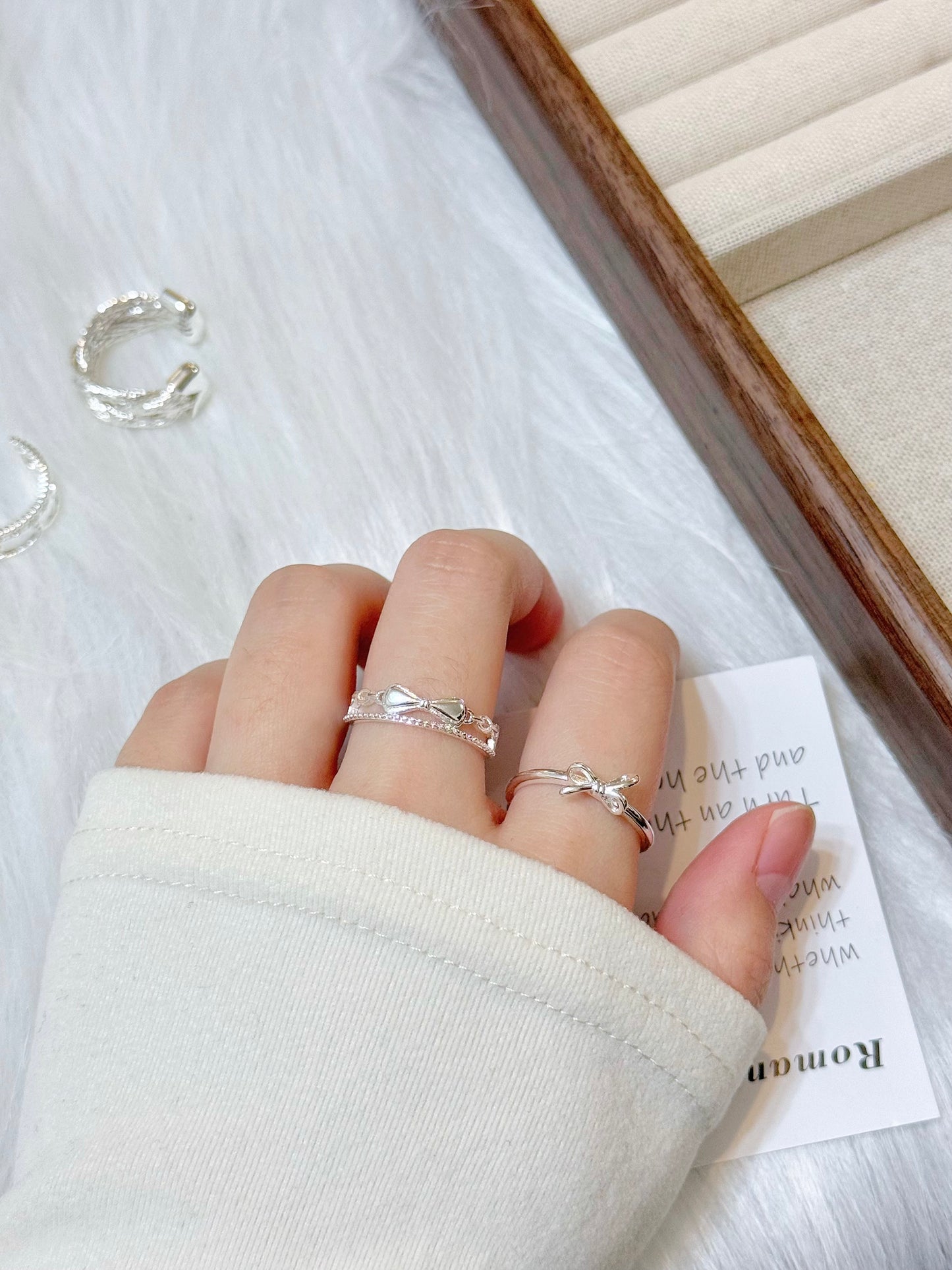 Princess ribbon rings