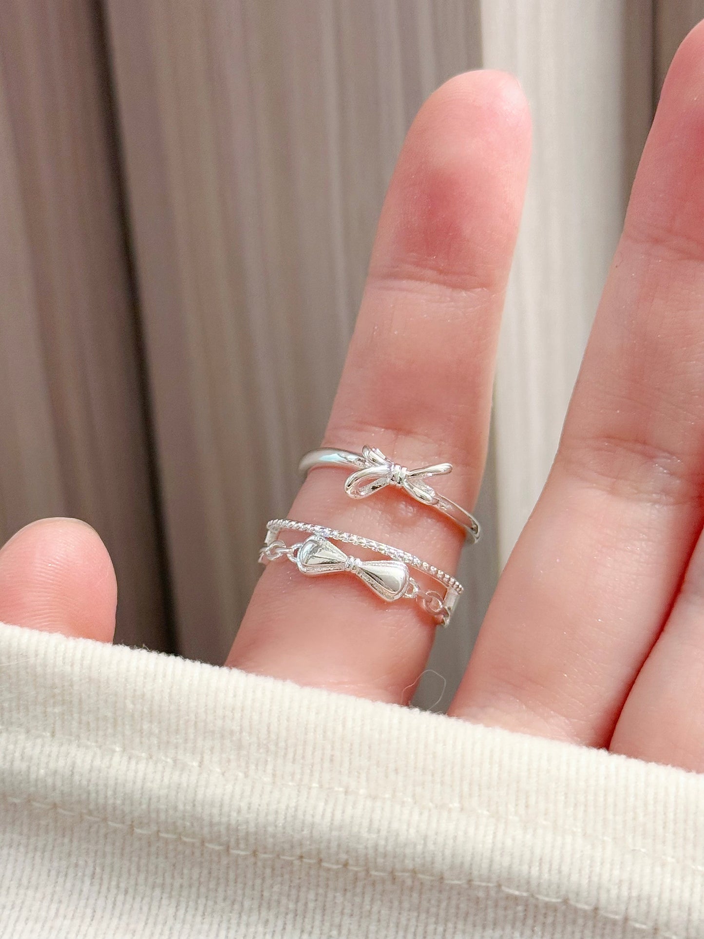 Princess ribbon rings