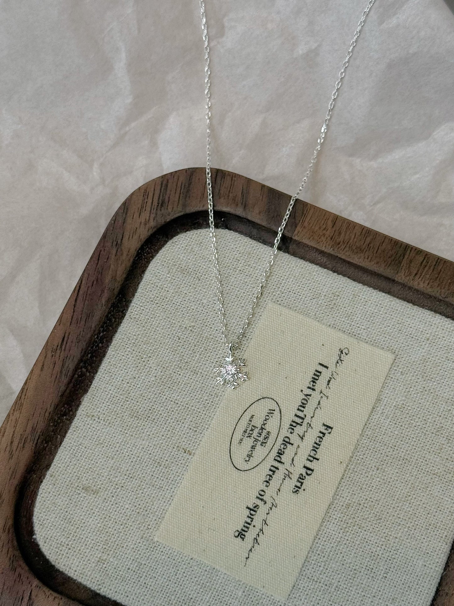 snowflake necklace❄️☃️