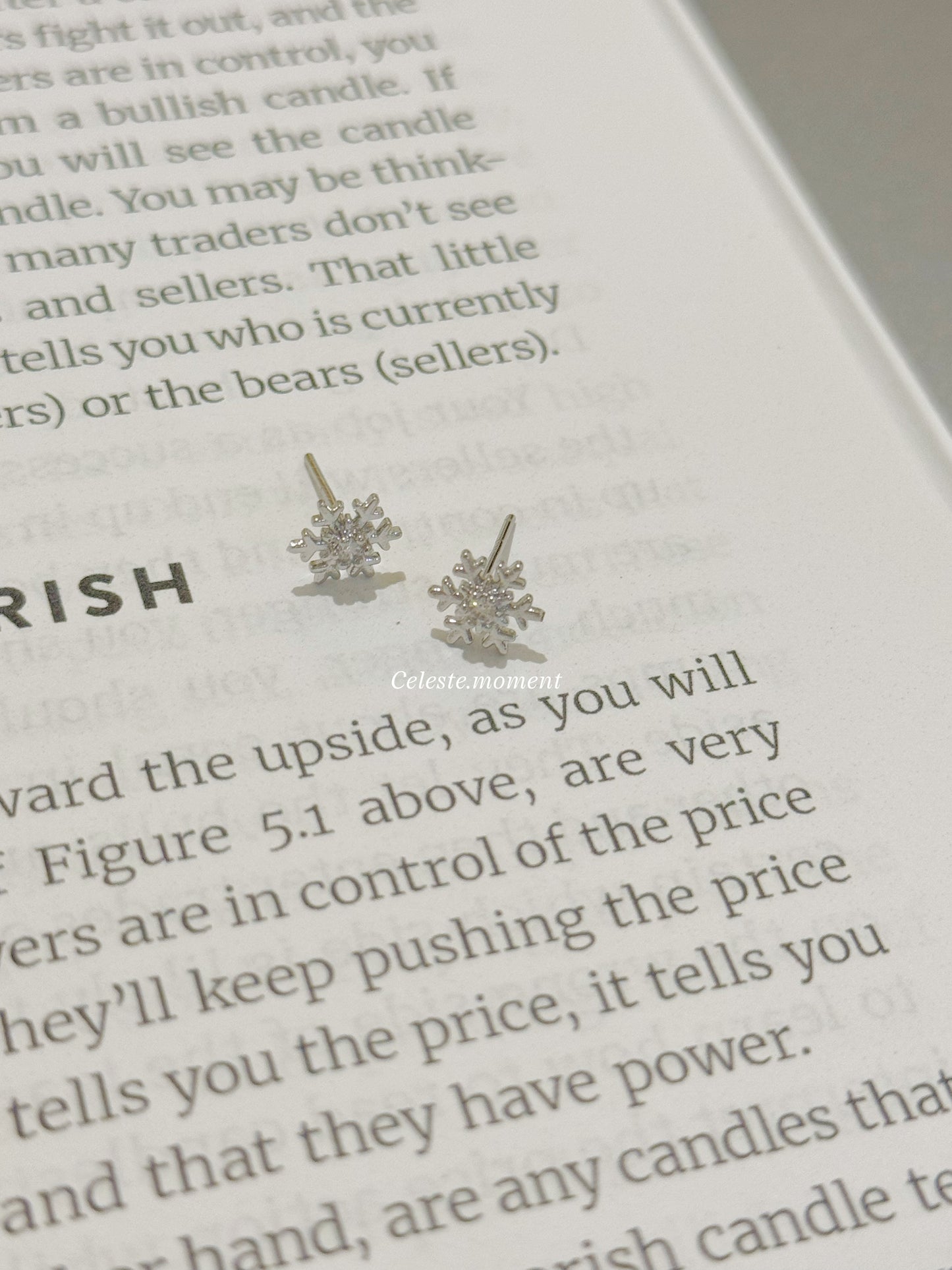 Snowflake earrings