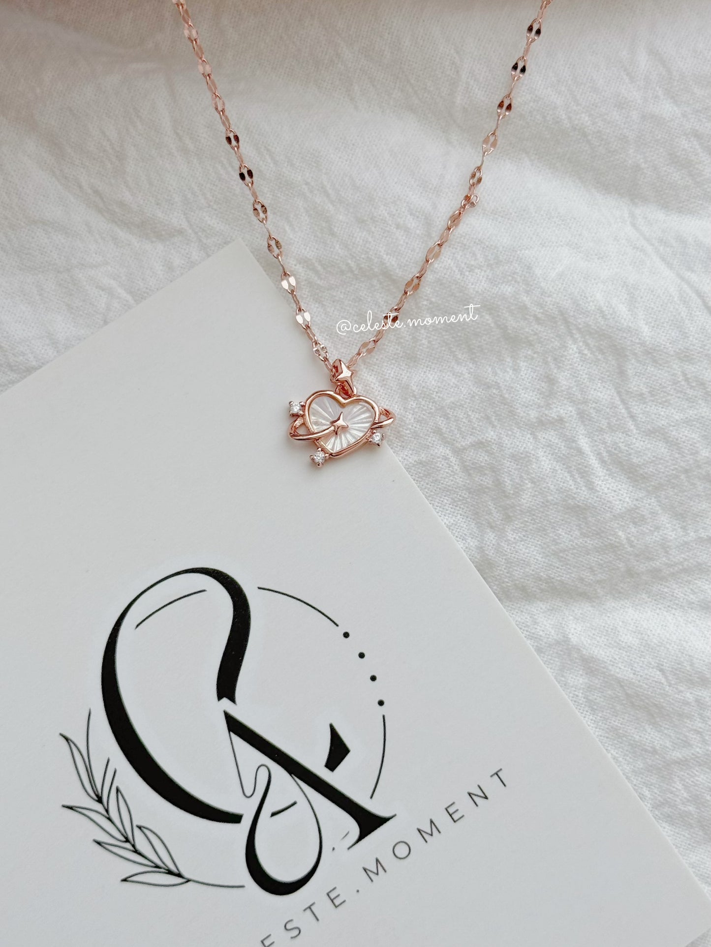 Starry heartbeat necklace
