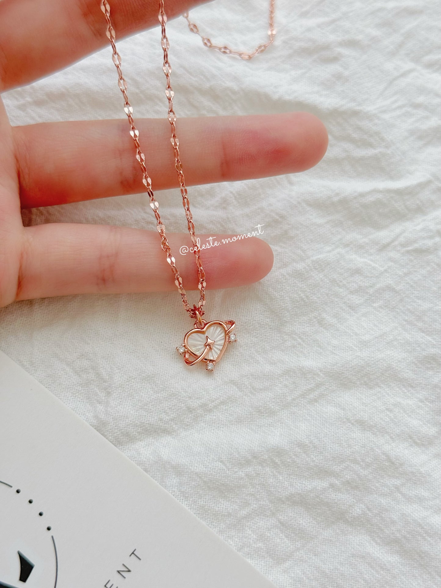 Starry heartbeat necklace